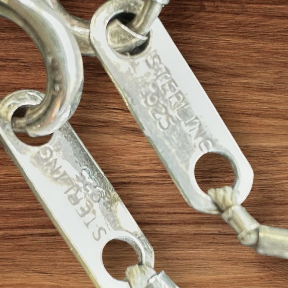 Sterling Silver  Bead Necklace & Bracelet Set - Picture 7 of 8